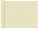 vidaXL Balkon Sichtschutz 90x600cm Creme Balkonverkleidung Balkonbespannung