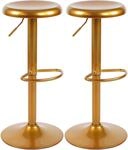 CLP Barhocker 2er Set Barstuhl Williston h&ouml;henverstellbar mit Fu&szlig;ablage,