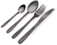 Alpina Besteck-Set - 4-Personen: 4 Messer, 4 Gabeln, 4 Dessertl&ouml;ffel, 4 kleine
