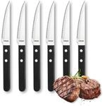 Amefa Pizza 7000 Steakbesteck, 6 x Steakmesser, Messer mit Wellenschliff f&uuml;r 6