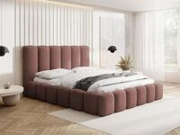 WFL GROUP Polsterbett 140 x 200 cm mit Bettkasten und Metall-Lattenrost &ndash;...