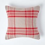 Homescapes Karierte Kissenh&uuml;lle mit schottischem Tartan-Muster 45 x 45 cm,