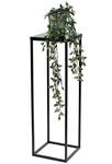 DanDiBo Blumenhocker Metall Schwarz 70 cm Eckig Blumenst&auml;nder Beistelltisch...