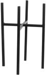 Mica decorations 1006646 Ascot Pflanzenst&auml;nder, Metall, Schwarz, 20.5 x 20.5 x...