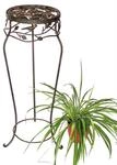 DanDiBo Blumenhocker Metall Schwarz Rund 78 cm Blumenst&auml;nder 18215 Blumens&auml;ule