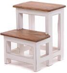 PFLANZENTREPPE Step | 46x37x37 cm (HxBxT), Altholz, zweistufig | rustikales
