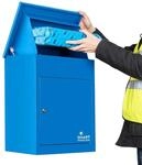 Smart Parcel Box Paketbox M - Paketbriefkasten wetterfest, blau