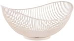 APS 30429 Korb -SVART- in whisper white 29,5 x 25,5 cm, H&ouml;he 13,5 cm