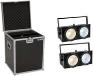 EUROLITE Set 2x Audience Blinder 2x100W LED COB CW/WW + Case