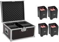 EUROLITE Set 4x AKKU UP-4 Entry QCL Spot + Case