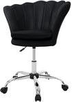 ML-Design B&uuml;rostuhl Schwarz aus Samt, Schminktisch Stuhl mit...