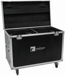 ROADINGER Flightcase 2x IP PLH/PLB 420 | PRO Flightcase mit Lenkrollen f&uuml;r 2 x