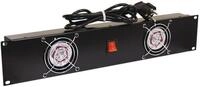 STEINIGKE Omnitronic 30100820 Frontplatte Z-19 mit 2 Ventilatoren, 2U