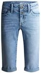 SOCCX Damen Capri Jeans SU:MI Regular Fit Sun and Sand Blue, 33