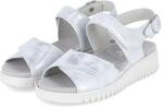 Semler C7085031/010 SP Damen Flache Sandalen Rauleder in Silver - Gr. 36,5