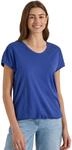 T-Shirt mit V-Neck und Spitzendetail