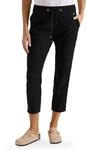 Cecil Mid Waist Slim Leg Hose im Casual Fit Black 2X
