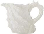 Bloomingville Krug SHELLIE Wei&szlig; Muschelform Kanne 1 Liter Geschirr Kanne