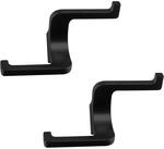 SOTECH 2 St&uuml;ck Doppelhaken BILL schwarz matt 107,5 x 64,5 x 38,5 mm mit...