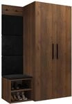 Mirjan24 Garderoben-Set Mapreni IV, Schuhschrank + Kleiderhakenbrett +...