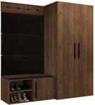 Mirjan24 Garderoben-Set Mapreni I, Schuhschrank + Kleiderhakenbrett +...