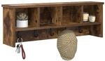 vidaXL Wandmontierter nachttisch Ger&auml;ucherte Eiche 75 x 16 x 26 cm,