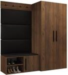 Mirjan24 Garderoben-Set Mapreni I, Schuhschrank + Kleiderhakenbrett +...