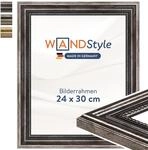 WANDStyle Bilderrahmen 24x30 Vintage, Bilderrahmen Metall-Optik Holz,...