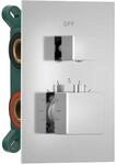 Sapho Thermostat-Unterputz-Duscharmatur, Einbau-Box, 3 Wege, Chrom - 3 Wege