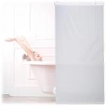 Relaxdays Duschrollo, 80x240 cm, Seilzugrollo f&uuml;r Dusche & Badewanne, Decke &