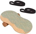 Woodboard Balance-Board Starter Set nachhaltiges Material aus Ahorn Holz & Kork...