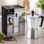 Mojawo Espressokocher 330 ml aus Aluminium - Mokkakanne f&uuml;r 6 Tassen Espresso -