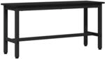 vidaXL Esstischbank Schwarz Eichen-Optik 100 x 32,5 x 48,5 cm, Stylische...