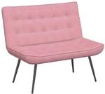 vidaXL Sitzbank Rosa 110x74x84 cm Samt, Bank, Sitzbank Wohnzimmer,...