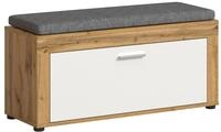 xonox.home - Sitzbank inkl. Sitzkissen Jam 2-tlg. Set 100x44x35 cm in Wotan Eiche und
