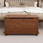 IDIMEX Sitztruhe Bristol aus Massivholz, Kastanie Finish - Truhe im...