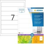 HERMA 10739 Recycling Ordnerr&uuml;cken Etiketten kurz schmal, 80 Blatt, 192 x 38...