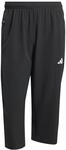 adidas Herren Workout Essentials Flex Woven 3/4 Pants, Black, S