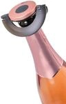 AdHoc dichter Sektflaschenverschluss GUSTO, Schwarz/Ros&eacute;, Kunststoff/Silikon, Extrem