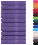 vidaXL Handt&uuml;cher FROGN 10 STK. Lila 100x200 cm 360 g/m&sup2; 100% Baumwolle,
