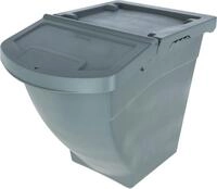 KERBL Futterbox stapelbar 60 Liter &ndash; mit Deckel, Kunststoff (Abmessungen