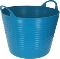 Kerbl Flexibler Trog FlexBag, Kunststoffkorb, Tasche, royalblau, 28 Liter,
