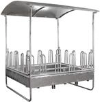 DEMA Viereckraufe Birmingham Futterraufe mit Dach Weide Stall