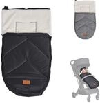 Cangaroo Kinderwagen Fu&szlig;sack Luxe, durchgehender Rei&szlig;verschluss, wetterfest...