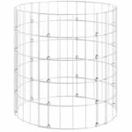Bussandri Exclusive - Gabionen-S&auml;ule Rund Verzinkter Stahl &Oslash;50x50 cm