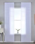 Gardinenbox 2er Set Halbtransparente Schiebegardinen mit Paneelwagen HxB 245x60...