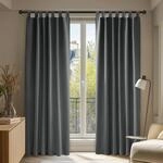 Deconovo Vorh&auml;nge mit Schlaufen Verdunklungsvorh&auml;nge 2er Set H175 x B140 cm