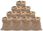 vidaXL Jutesack 10 Stk., Sack f&uuml;r Haus Garten, Jutebeutel f&uuml;r Transport von...