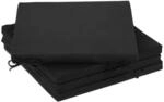 Relaxdays Stuhlkissen 4er Set, 39,5x39,5 cm, Sitzkissen mit B&auml;ndern, Indoor &