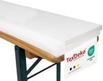 TexDeko 2er Set Bierbank Auflage Schaumstoffpolster 220x25x2cm | Mittelhart RG23